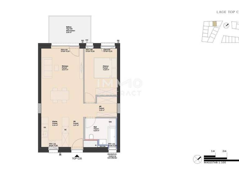 Wohnung zum Kauf - Erstbezug 234.000 € 2 Zimmer 54,7 m² Ufer Linz 4030