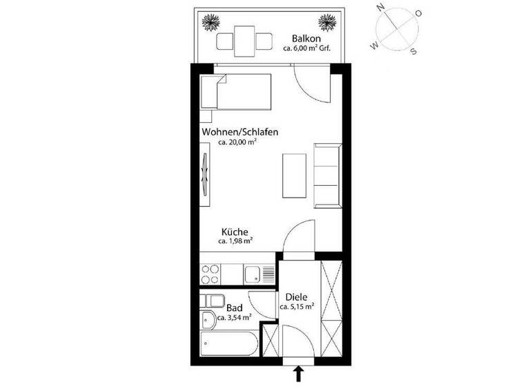 Studio zum Kauf 185.000 € 1 Zimmer 32 m² 1. Geschoss Gilching 82205