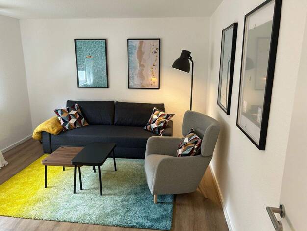 Wohnung zur Miete Wohnen auf Zeit 1.500 € 3 Zimmer 55 m² frei ab 01.04.2026 Großauheim Hanau 63457