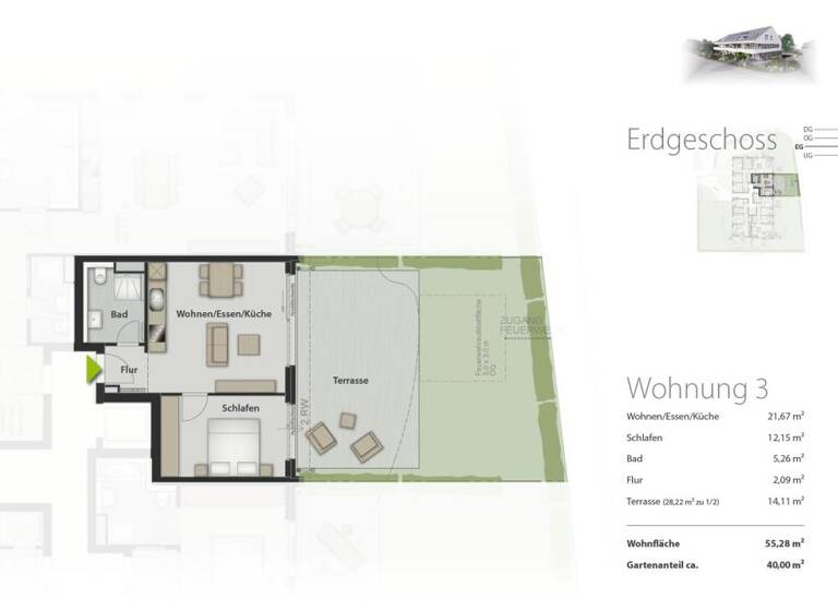 Wohnung zum Kauf provisionsfrei 489.000 € 2 Zimmer 55 m²<br/>Wohnfläche Vaihingen Stuttgart 70563