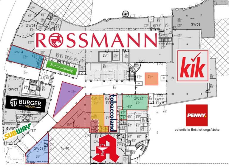 Ladenfläche zur Miete 25 € 458,7 m² Verkaufsfläche teilbar ab 78 m² Doberaner Str. 10-12 Kröpeliner Tor-Vorstadt Rostock 18057