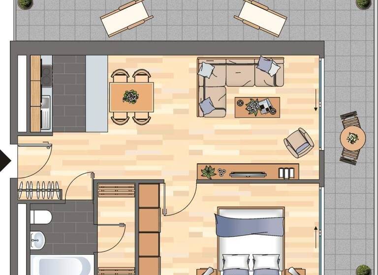 Wohnung zur Miete 556 € 2 Zimmer 59 m² 18. Geschoss frei ab 04.03.2026 Zollhofstraße 4 Mitte Ludwigshafen am Rhein 67061