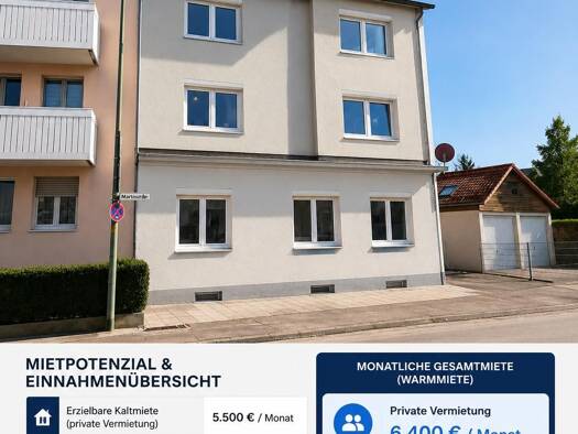 Mehrfamilienhaus zum Kauf als Kapitalanlage geeignet 1.490.000 € 293 m² 202 m² Grundstück Haunstetten Augsburg 86179