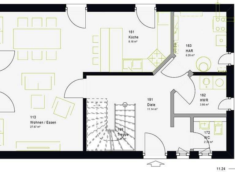 Einfamilienhaus zum Kauf - Erstbezug provisionsfrei 324.329 € 4 Zimmer 127 m² 623 m² Grundstück Großkuchen Heidenheim-Großkuchen 89520