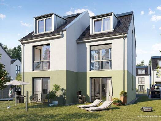 Doppelhaushälfte zur Miete - Erstbezug 1.950 € 4 Zimmer 125 m² 216,4 m² Grundstück frei ab 01.04.2026 Pflanzfrauenweg 1 Hohenbinde Erkner 15537