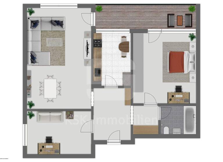 Wohnung zum Kauf 119.000 € 3 Zimmer 75,5 m² 19. Geschoss Liblar Erftstadt / Liblar 50374