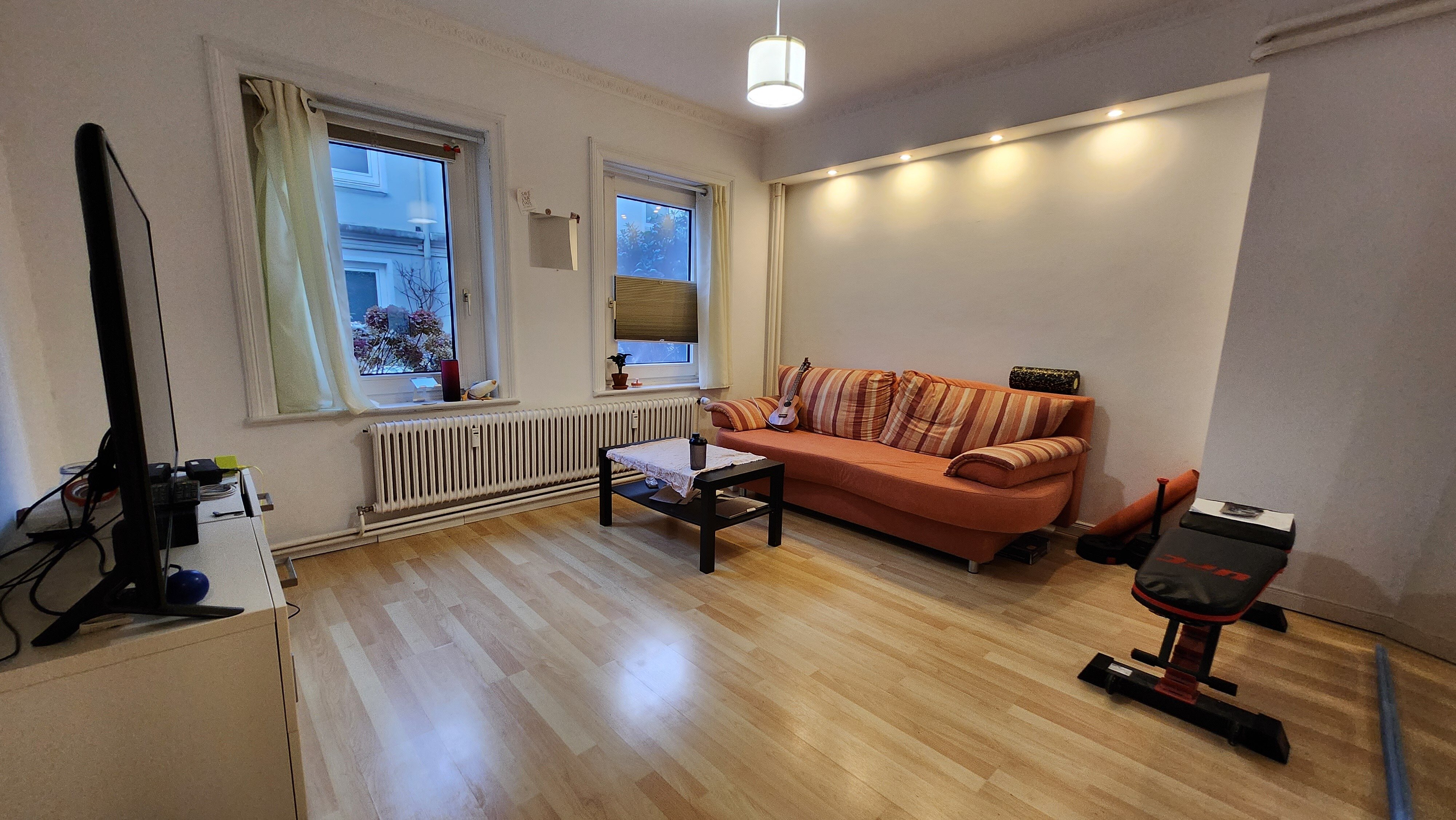 Terrassenwohnung zur Miete 880 € 2 Zimmer 43 m²<br/>Wohnfläche EG<br/>Geschoss Geibelstr Winterhude Hamburg 22303