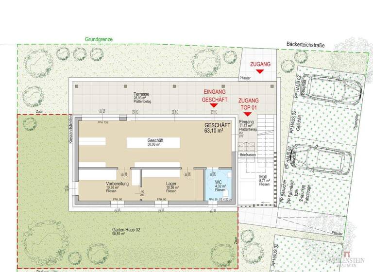 Verkaufsfläche zum Kauf 7.913 € 68,2 m² Verkaufsfläche Velden am Wörthersee 9220