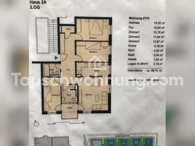 Wohnung zur Miete 849 € 4 Zimmer 87 m² 2. Geschoss Bornstedt Potsdam 14469