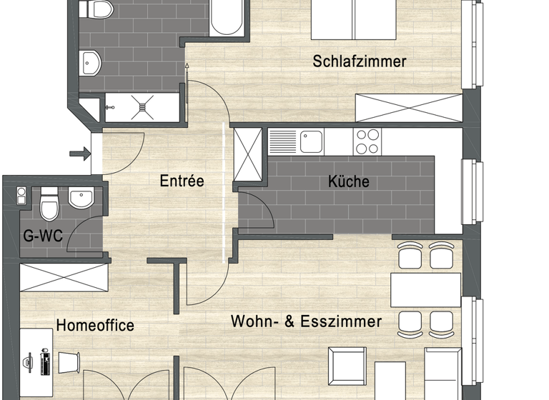 Wohnung zum Kauf 325.000 € 3 Zimmer 87,2 m²<br/>Wohnfläche Dachgeschoss<br/>Geschoss Fallersleben Wolfsburg 38442