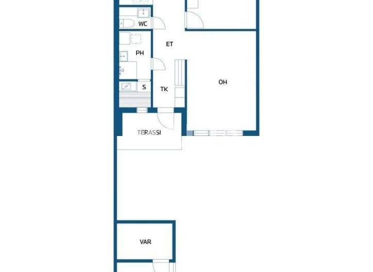 Reihenmittelhaus zum Kauf 159.000 € 2 Zimmer 68 m² 2.748 m² Grundstück Pientareenkatu 4 Kaarina 20780