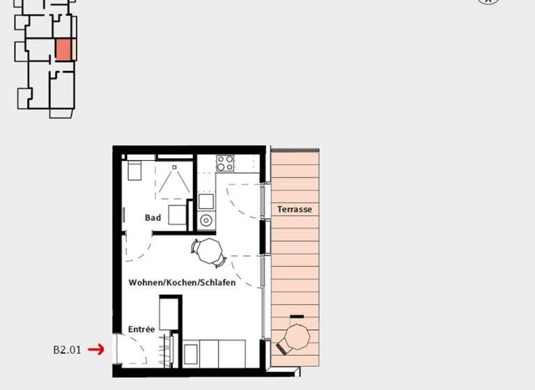 Studio zum Kauf - Erstbezug provisionsfrei 325.000 € 1 Zimmer 33 m² EG Mauritz Münster 48145