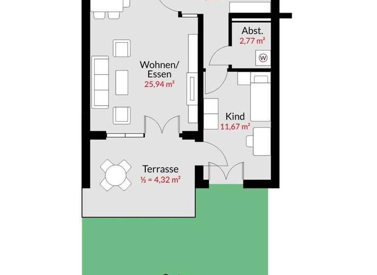Wohnung zur Miete 1.670 € 3 Zimmer 78,5 m² EG frei ab 01.05.2026 Neufahrn Neufahrn bei Freising 85375