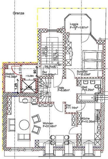 Wohnung zur Miete 800 € 3 Zimmer 107 m²<br/>Wohnfläche ab sofort<br/>Verfügbarkeit Holzhofstr. 24 Altstadt Mainz 55116