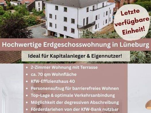 Wohnung zum Kauf 389.000 € 2 Zimmer 69,7 m² Weststadt Lüneburg 21339