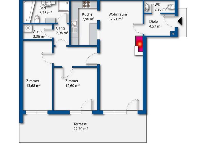Wohnung zum Kauf 499.000 € 3 Zimmer 91,3 m² 4. Geschoss frei ab 01.07.2026 Fritzens 6122