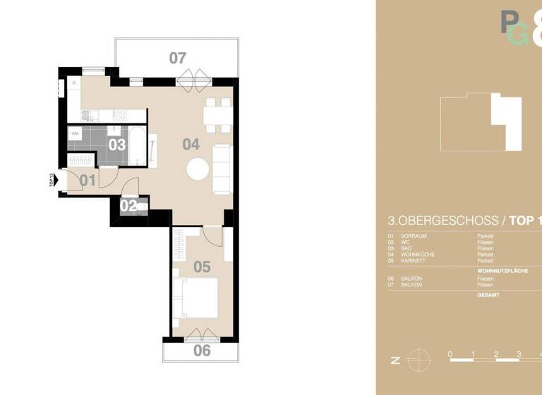 Wohnung zum Kauf 399.000 € 2 Zimmer 52 m² Wien 1190