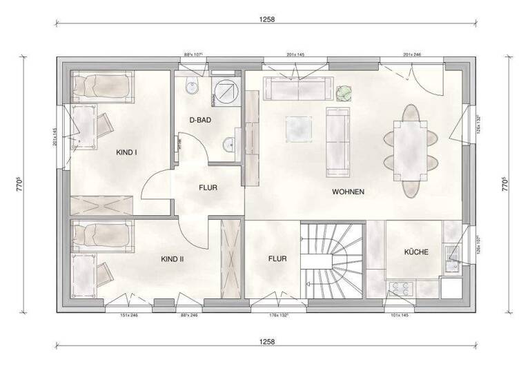 Bungalow zum Kauf 455.003 € 4 Zimmer 146,5 m² 685 m² Grundstück Brohl Brohl-Lützing 56656
