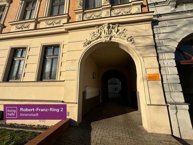 Wohnung zur Miete 650 € 2 Zimmer 73,3 m² 2. Geschoss Robert-Franz-Ring 2 Innenstadt Halle (Saale) 06108