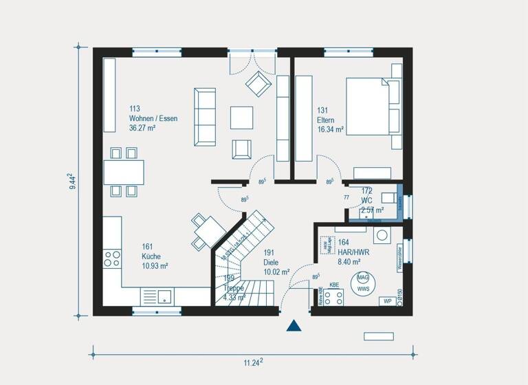 Einfamilienhaus zum Kauf provisionsfrei 699.990 € 5 Zimmer 171 m² 485 m² Grundstück Grißheim Neuneburg 79395
