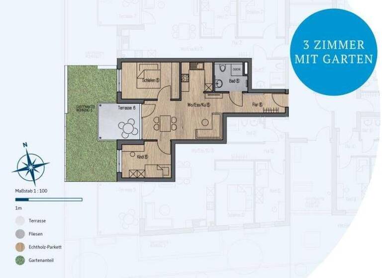 Wohnung zum Kauf provisionsfrei 394.000 € 3 Zimmer 63,7 m² Großheppacher Straße 46 Endersbach Weinstadt-Endersbach 71384