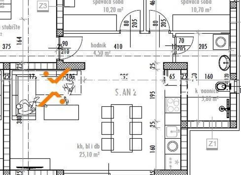 Wohnung zum Kauf 256.608 € 3 Zimmer 71 m² Sukosan