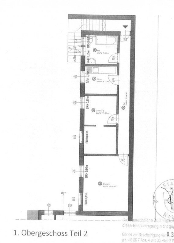 Wohnung zum Kauf 140.000 € 2 Zimmer 56,4 m²<br/>Wohnfläche Süd 3 Koblenz 56068