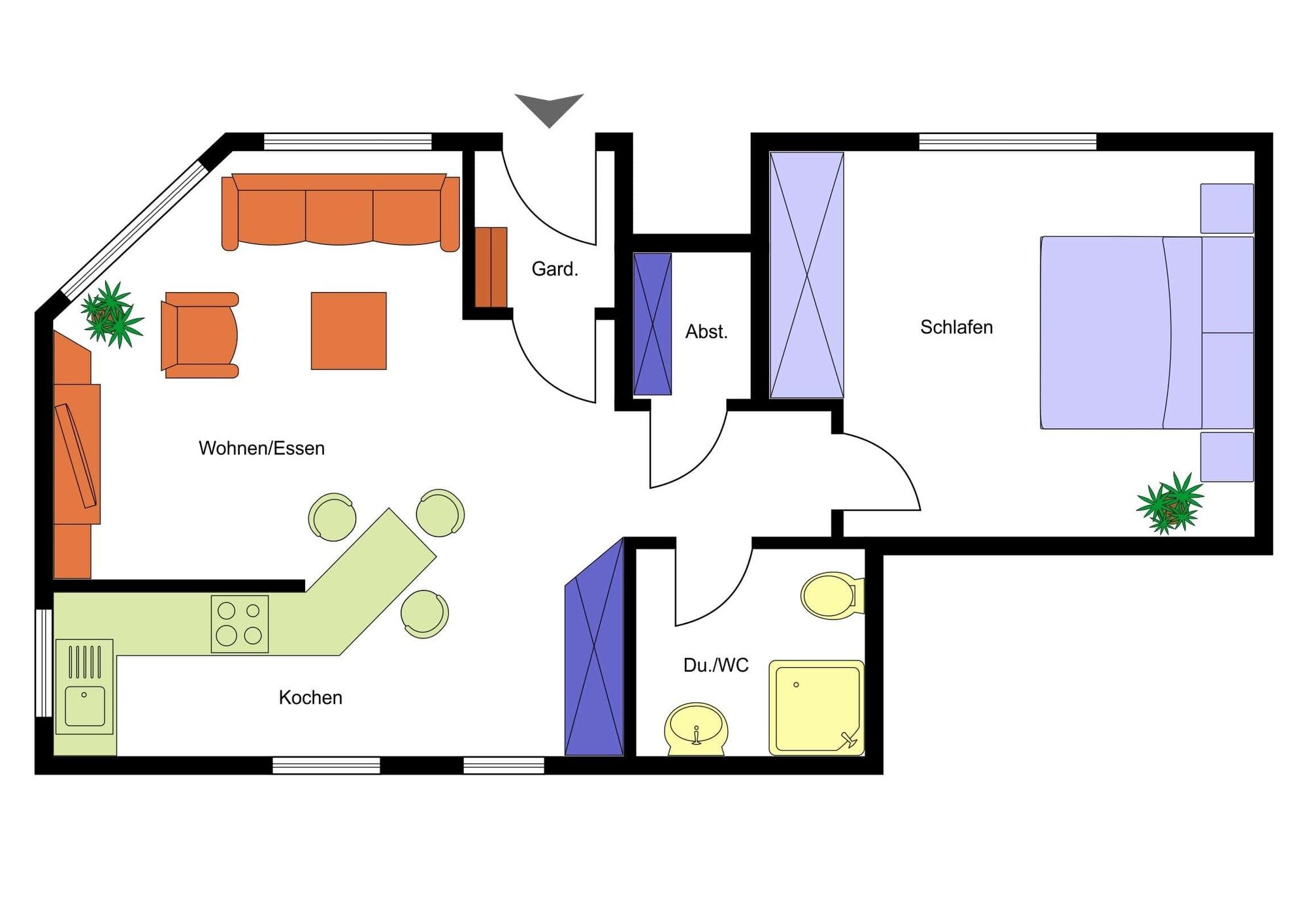 Wohnung zur Miete 510 € 2 Zimmer 50 m²<br/>Wohnfläche 01.03.2025<br/>Verfügbarkeit Grafenberg 72661