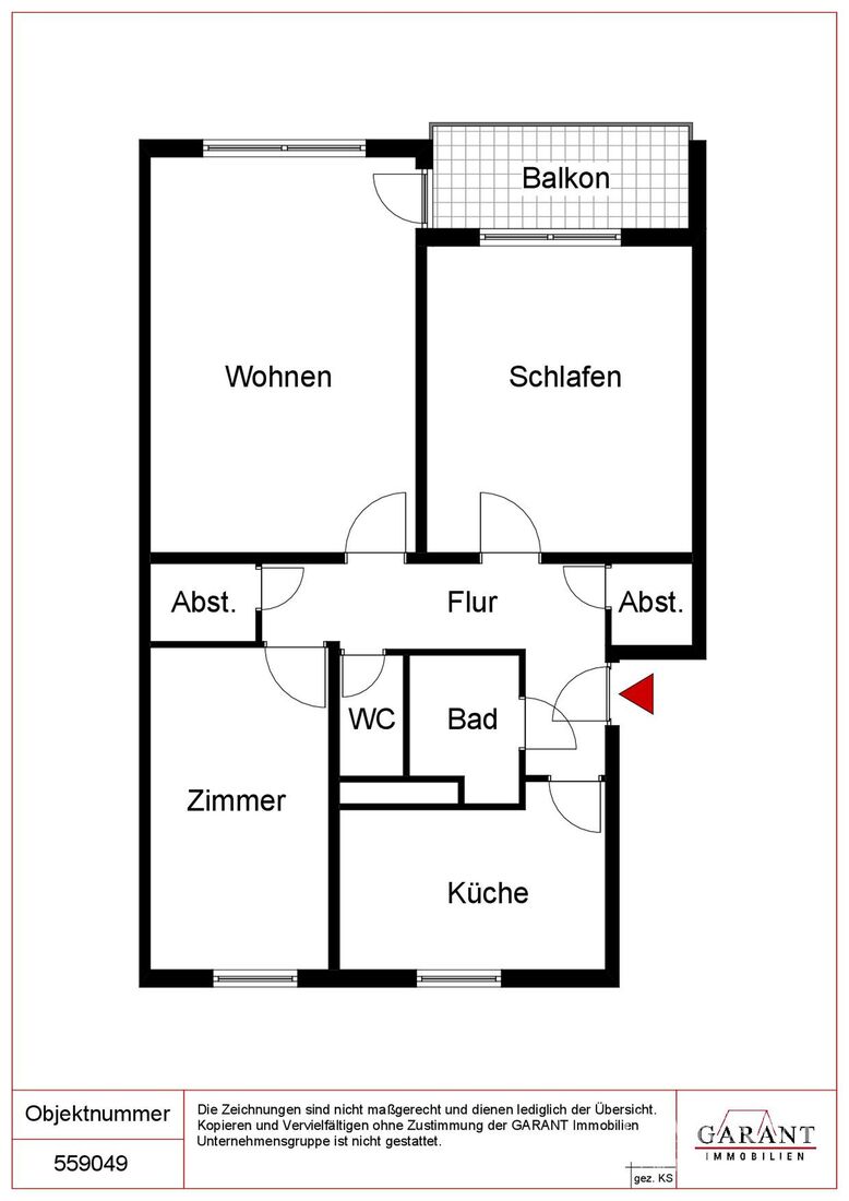 Wohnung zum Kauf 225.000 € 3 Zimmer 75 m²<br/>Wohnfläche 4.<br/>Geschoss Südweststadt Offenburg 77656