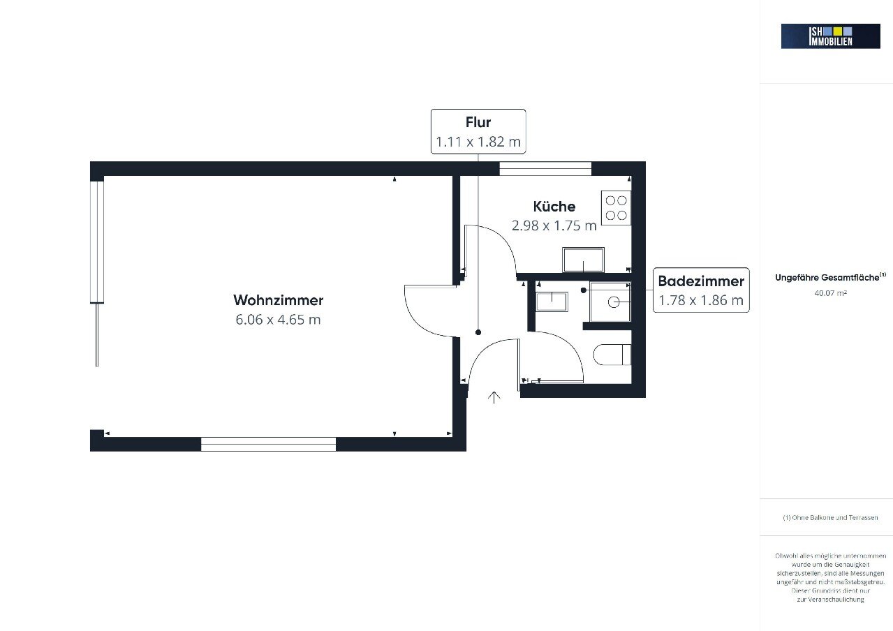 Wohnung zur Miete Wohnen auf Zeit 950 € 1 Zimmer 40 m²<br/>Wohnfläche 15.04.2025<br/>Verfügbarkeit Übriges Stade Stade 21682