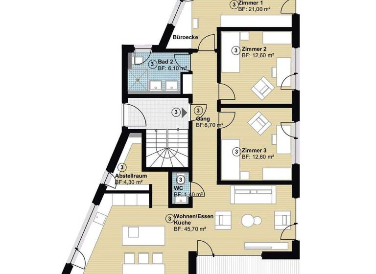 Wohnung zum Kauf - Erstbezug provisionsfrei 734.000 € 4,5 Zimmer 119,9 m² Hildrizhausen 71157