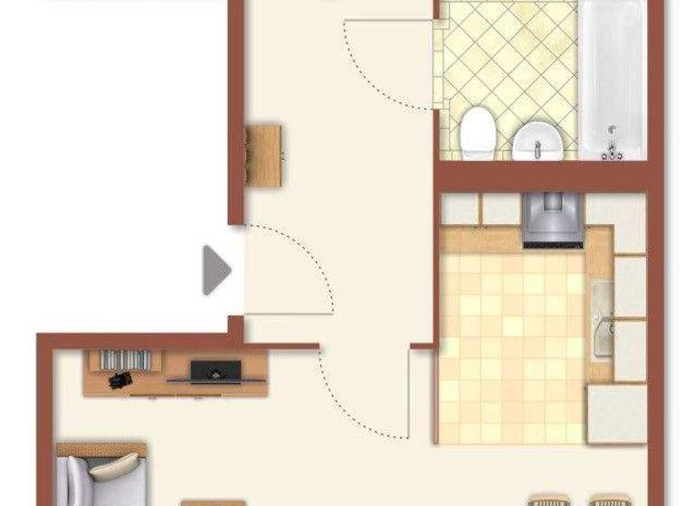 Wohnung zur Miete 330 € 3 Zimmer 56,7 m² 3. Geschoss Ernst-Abbe-Straße 26 Nördliche Neustadt Halle (Saale) 06122