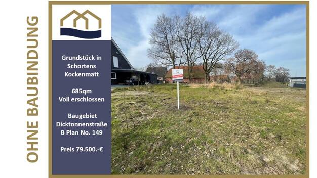 Grundstück zum Kauf 79.000 € 685 m² Grundstück Kockenmatt Sillenstede Schortens 26419