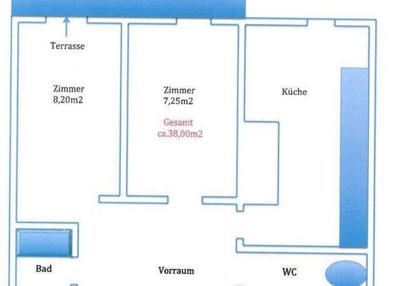 Wohnung zum Kauf 199.500 € 3 Zimmer 37 m² 1. Geschoss Landstraße Bregenz 6900