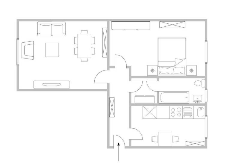 Wohnung zur Miete 1.790 € 2 Zimmer 68 m² 4. Geschoss frei ab 01.04.2026 Westend-Süd Frankfurt am Main 60323