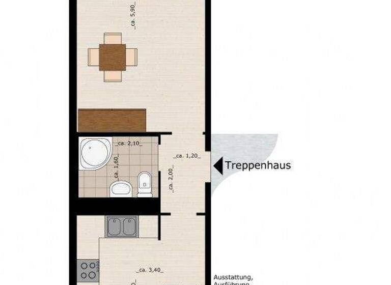 Studio zur Miete 240 € 1 Zimmer 39,5 m² 1. Geschoss frei ab 01.07.2026 Ellerbreite 23 Zoberberg Dessau-Roßlau 06847