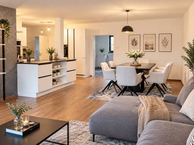 Wohnung zur Miete - Erstbezug 1.120 € 3,5 Zimmer 106,2 m² 1. Geschoss frei ab 01.11.2026 Harthäuser Straße 18 Igersheim Igersheim 97999
