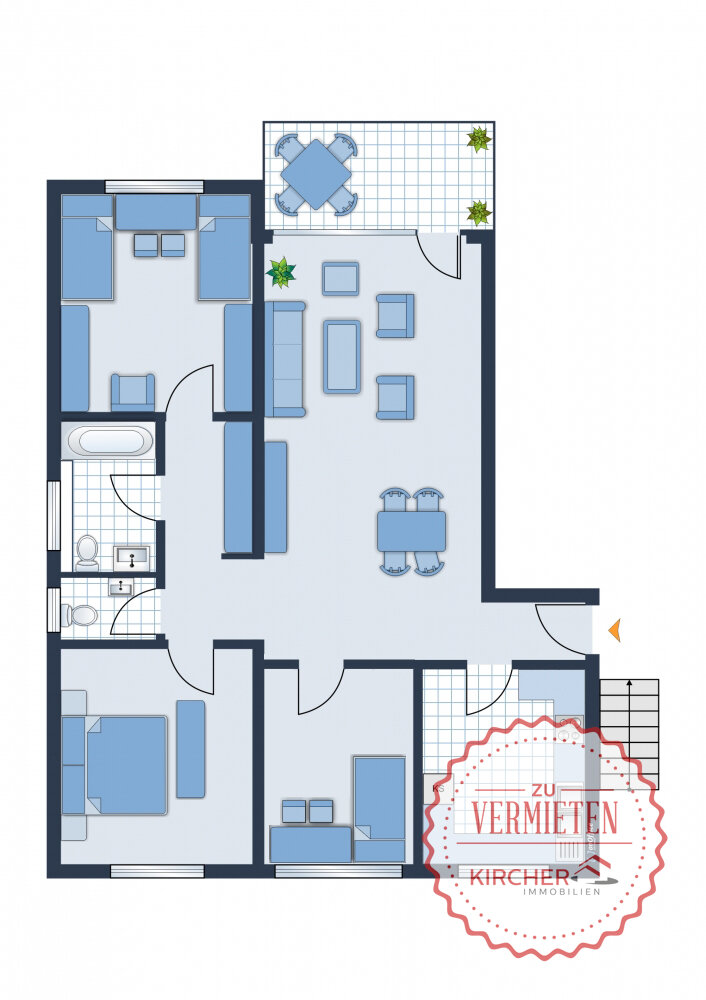 Wohnung zur Miete 820 € 4 Zimmer 105 m²<br/>Wohnfläche 1.<br/>Geschoss 01.03.2025<br/>Verfügbarkeit Rauenberg Rauenberg 69231