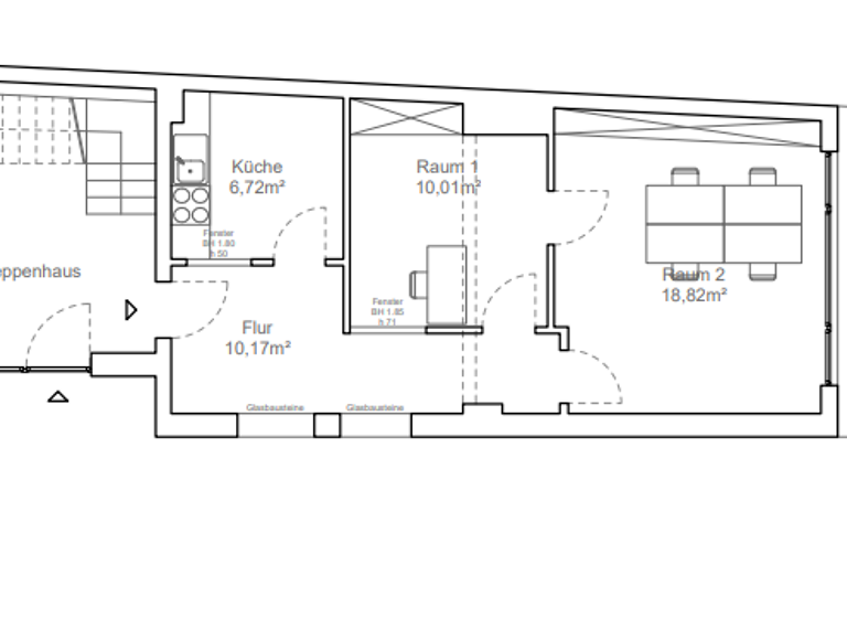 Bürofläche zur Miete provisionsfrei 12,29 € 3 Zimmer 61 m² Bürofläche teilbar ab 9 m² Ludwigstraße Offenbach am Main 63067