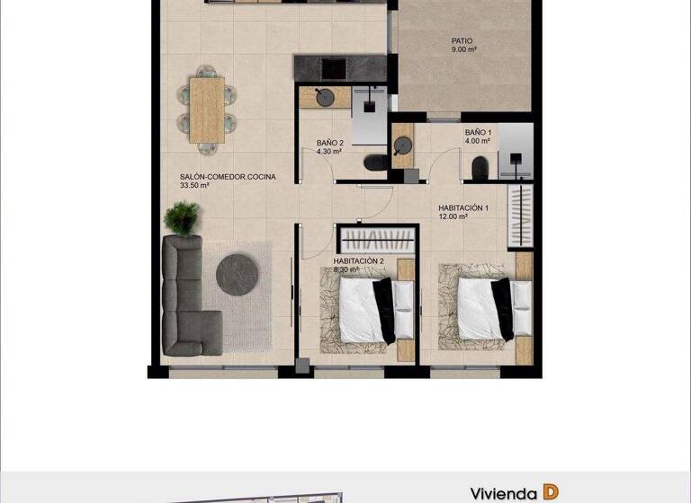 Wohnung zum Kauf 195.000 € 2 Zimmer 84 m² Catral 03158