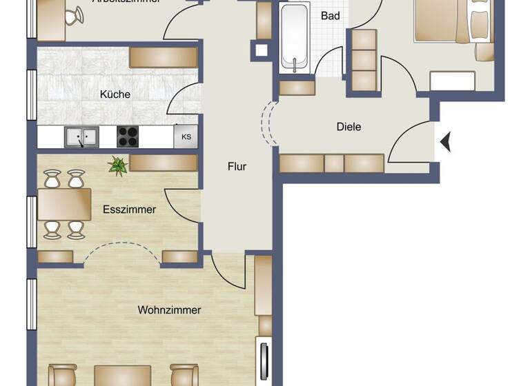 Wohnung zum Kauf 219.000 € 3 Zimmer 99 m² 3. Geschoss frei ab sofort Weißenburg Weißenburg i. Bay. 91781