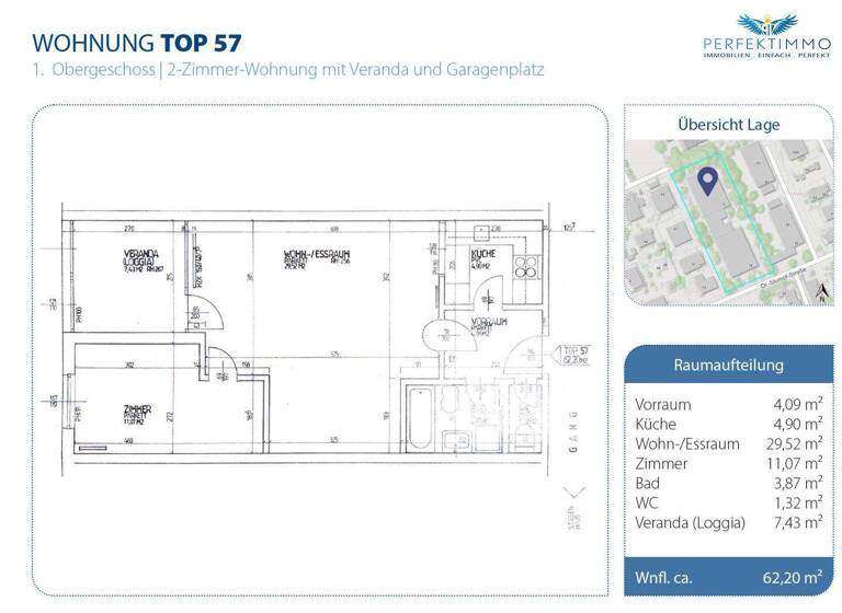 Wohnung zum Kauf 380.000 € 2 Zimmer 62,2 m² 1. Geschoss Innsbruck 6020