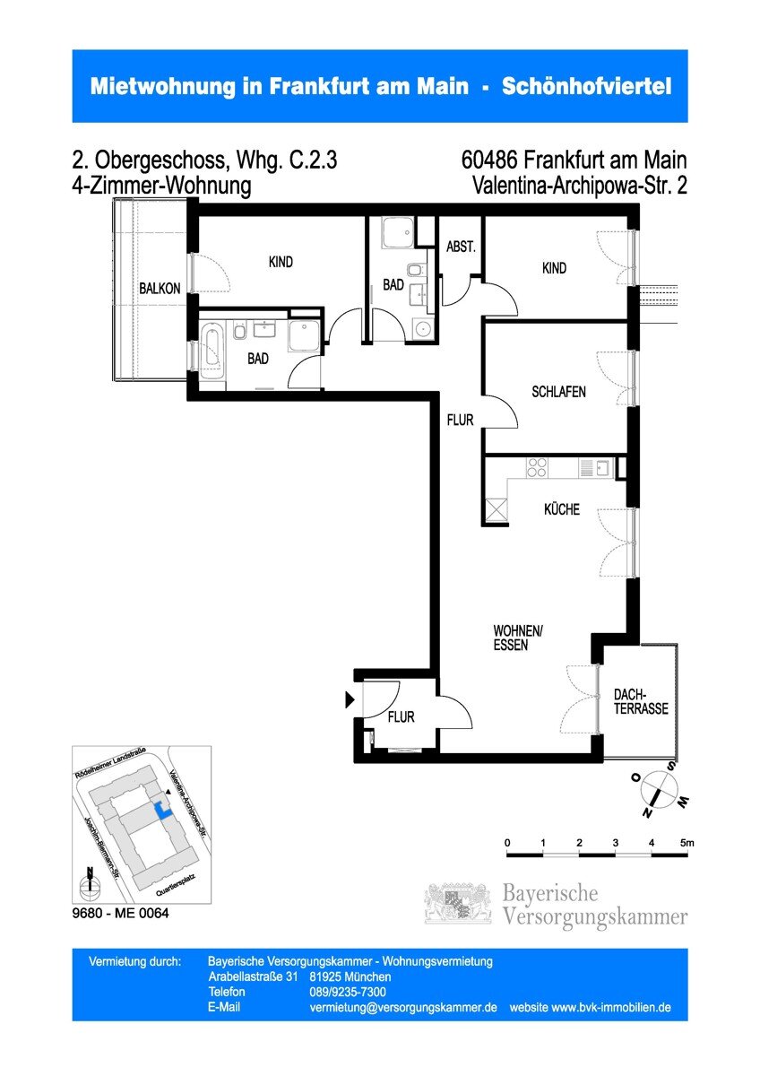 Wohnung zur Miete 2.192 € 4 Zimmer 114,5 m²<br/>Wohnfläche 2.<br/>Geschoss ab sofort<br/>Verfügbarkeit Rödelheimer Landstraße 25 Bockenheim Frankfurt am Main 60487