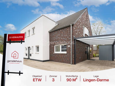 Wohnung zum Kauf 299.000 € 3 Zimmer 90 m² Lingen Lingen / Darme 49809