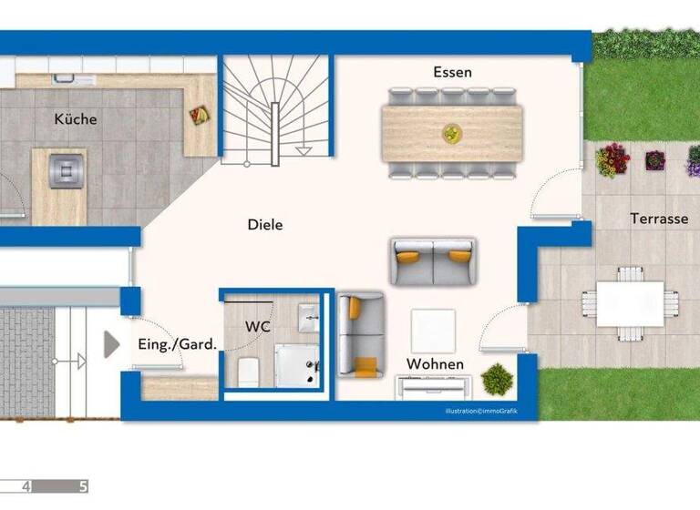 Reihenendhaus zum Kauf 849.000 € 5,5 Zimmer 132 m² 191 m² Grundstück Scharnhauser Park Ostfildern 73760