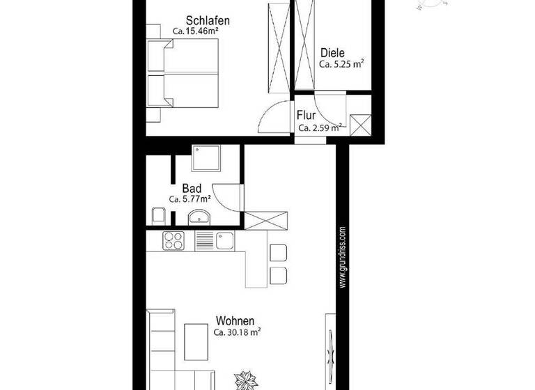 Wohnung zum Kauf 286.000 € 2 Zimmer 61 m² Scheyern 85298