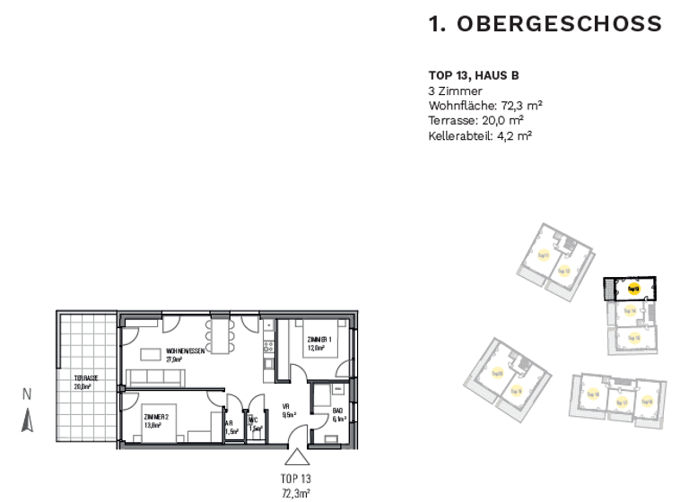 Wohnung zum Kauf 399.840 € 3 Zimmer 72,3 m² frei ab 01.06.2028 Lind Villach 9500