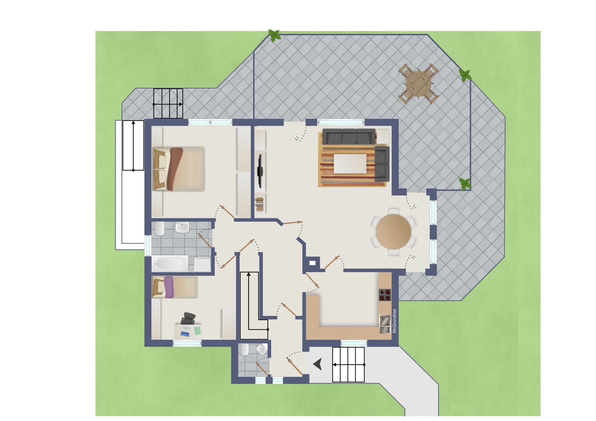 Mehrfamilienhaus zum Kauf 425.000 € 6 Zimmer 160 m²<br/>Wohnfläche 767 m²<br/>Grundstück Minfeld 76872