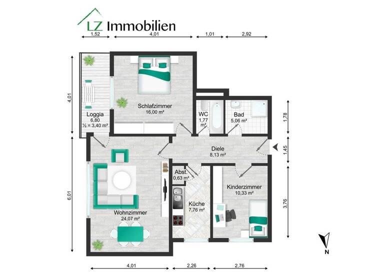 Studio zum Kauf 245.000 € 3 Zimmer 77 m² 2. Geschoss Köppern Friedrichsdorf 61381