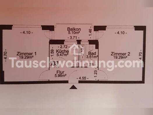Wohnung zur Miete nur mit Wohnberechtigungsschein Tauschwohnung 443 € 2 Zimmer 54 m² 5. Geschoss Charlottenburg Berlin 10585